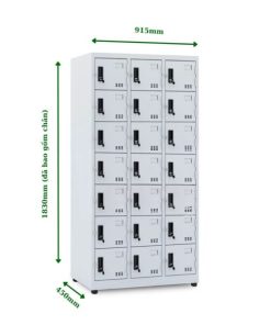 TỦ LOCKER SẮT 21 NGĂN